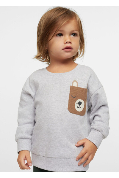 Baby Boy Metal Grey Sweatshirt - 2