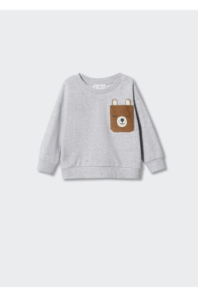 Baby Boy Metal Grey Sweatshirt - 3