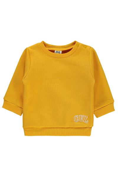 Baby Boy Mustard Sweatshirt 6-18 Months - 3