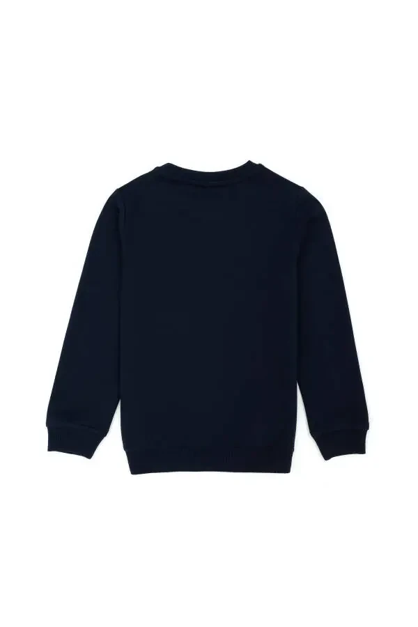 Baby Boy Navy Blue Basic Sweatshirt 50276002-vr033 - 2