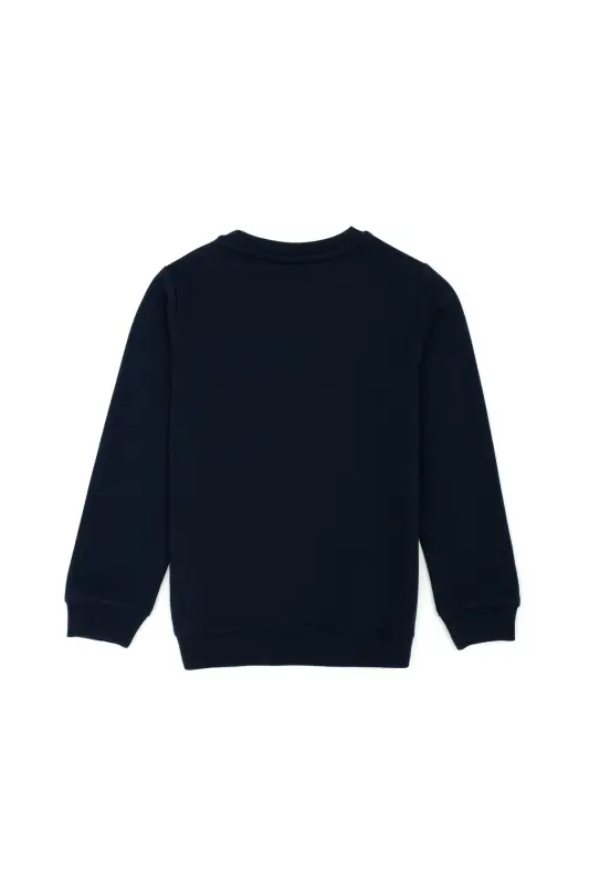 Baby Boy Navy Blue Basic Sweatshirt 50276002-VR033 - VR033 - 2