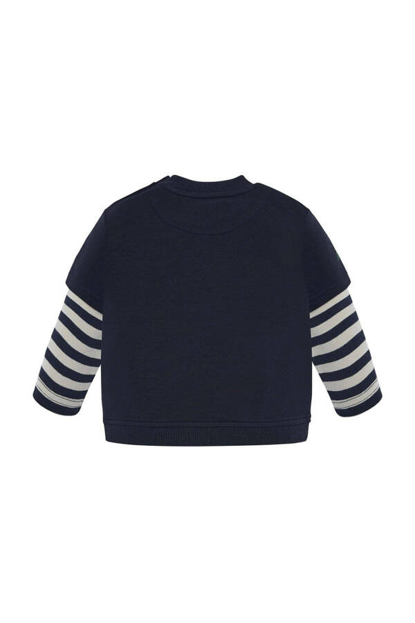 Baby Boy Navy Blue Sweater - 2