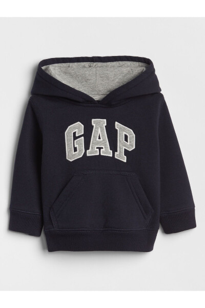 Baby Boy Navy Logo Hoodie - 4