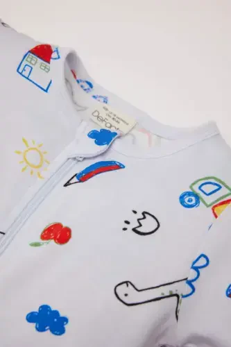 Baby Boy Newborn Dinosaur Print Jumpsuit D8324A5NS - 2