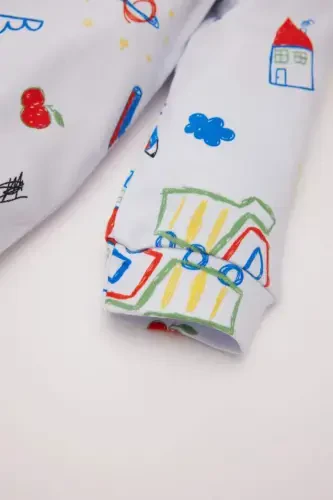 Baby Boy Newborn Dinosaur Print Jumpsuit D8324A5NS - 3