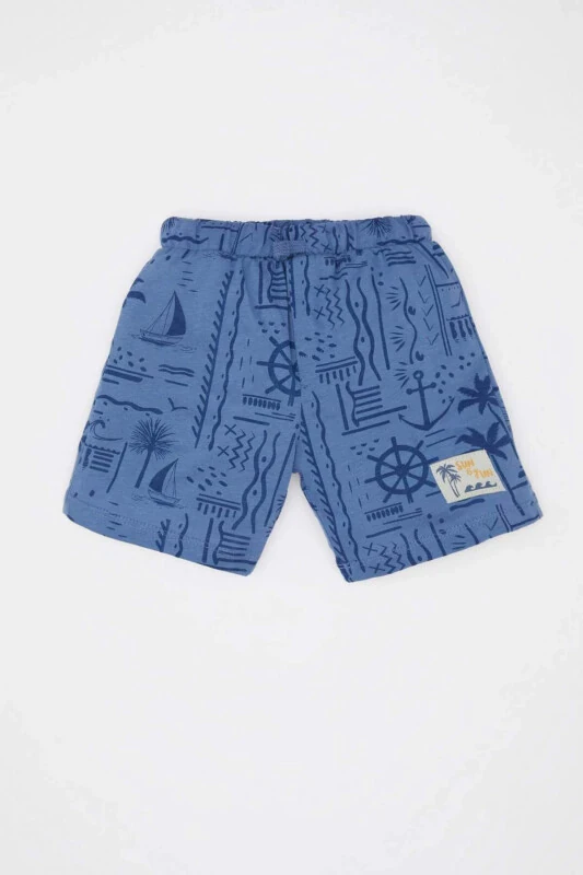 Baby Boy Palm Print Shorts C9373A524SM - DEFACTO