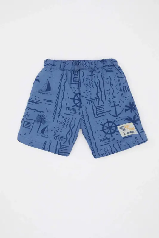 Baby Boy Palm Print Shorts C9373A524SM - DEFACTO