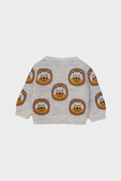 Baby Boy Patterned Sweater 23FW0LT8405 - Modazone (1)