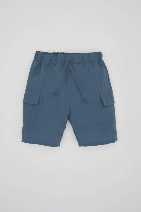 Baby Boy Pocket Parachute Shorts Light Indigo - 1