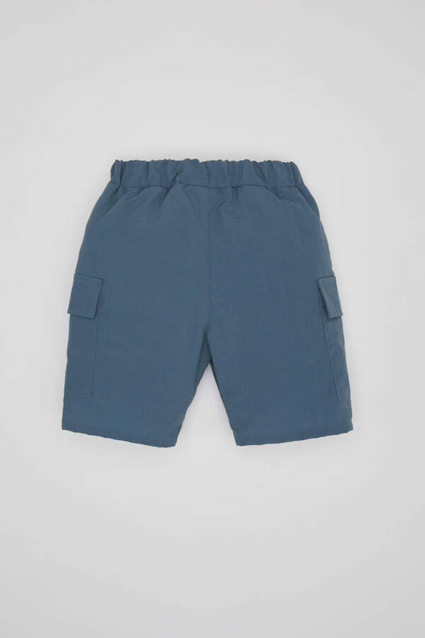 Baby Boy Pocket Parachute Shorts Light Indigo - 4