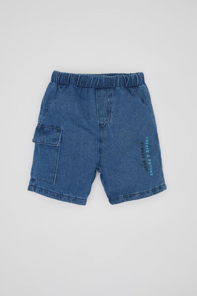 Baby Boy Printed Jean Shorts C2282A524SM - 2