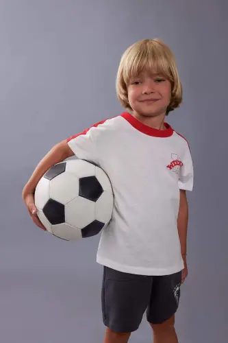 Baby Boy Printed Short Sleeve T-Shirt D1485A524SM - 1