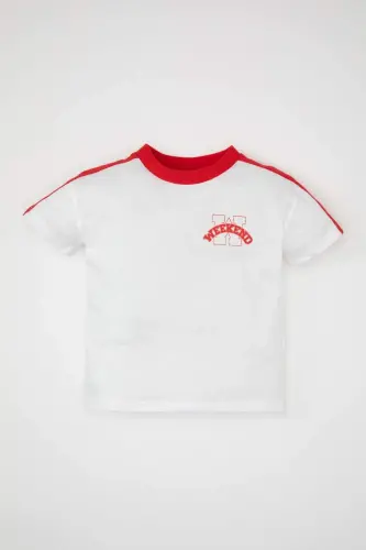 Baby Boy Printed Short Sleeve T-Shirt D1485A524SM - 4