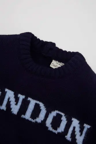 Baby Boy Printed Sweater C8867A524WN - DEFACTO (1)