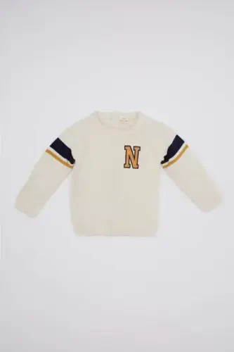 Baby Boy Printed Sweater C8870A524WN - 1