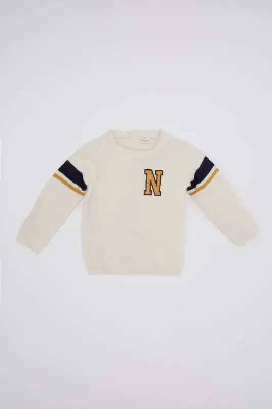 Baby Boy Printed Sweater C8870A524WN - DEFACTO