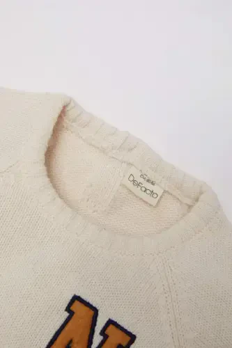 Baby Boy Printed Sweater C8870A524WN - DEFACTO (1)