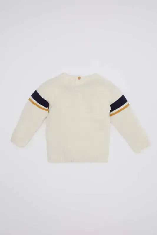 Baby Boy Printed Sweater C8870A524WN - 4