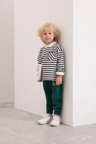 Baby Boy Printed Sweatpants D2597A524AU - DEFACTO (1)