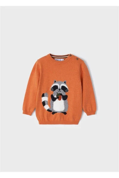 Baby Boy Raccoon Detail Sweater - MAYORAL