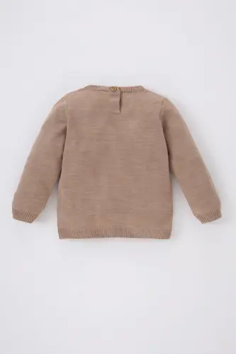 Baby Boy Regular Fit Sweater - Beige-BG187 - 5