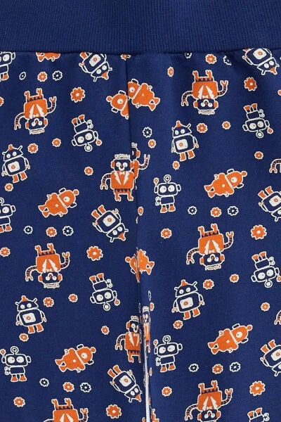Baby Boy Robot Pattern Sweatpants - DEFACTO (1)