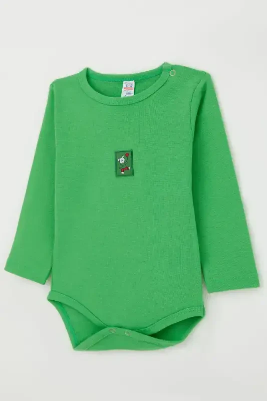 Baby Boy Snap Bodysuit Balloon Bear Print 9 Months-3 Years, Green - 3