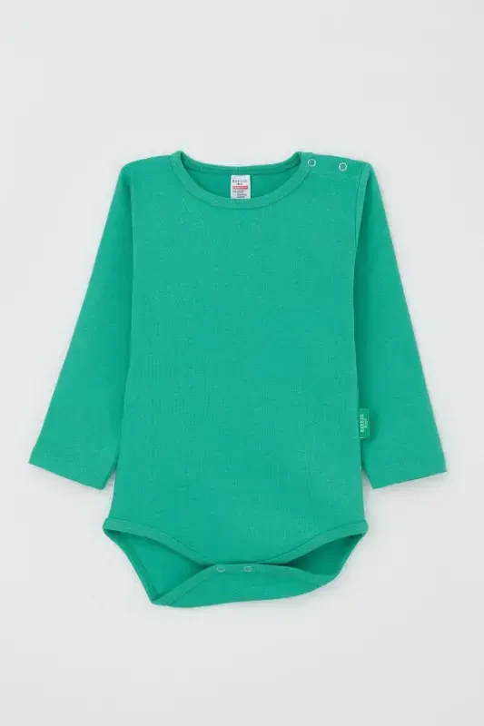 Baby Boy Snap Bodysuit Basic 9 Months-3 Years, Green-Green - 1