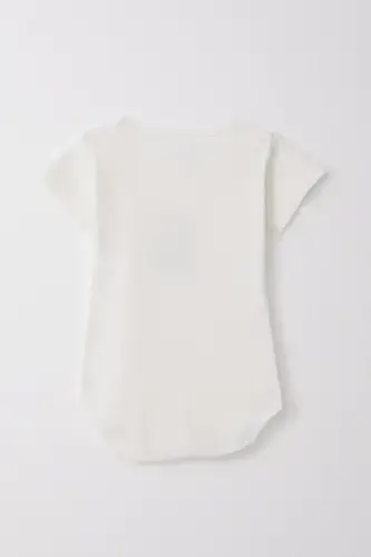 Baby Boy Snap Bodysuit Happy Driver Teddy Bear - 2