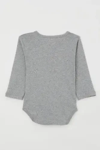 Baby Boy Snap Bodysuit Little Repairman 9 Months-3 Years, Dark Gray Melange-Dark Gray Melange - BREEZE (1)