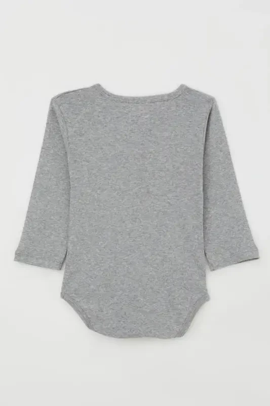 Baby Boy Snap Bodysuit Little Repairman 9 Months-3 Years, Dark Gray Melange-Dark Gray Melange - 2