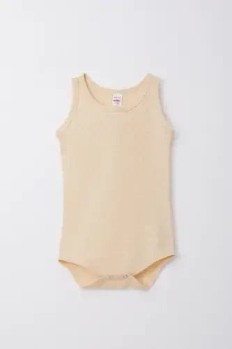 Baby Boy Snap-Button Athletic Romper Bodysuit Jacquard 9 Months-3 Years, Cream - 1