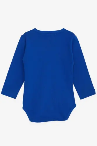 Baby Boy Snap-Up Bodysuit Skateboarder Robot Printed 9 Months-3 Years, Royal Blue-Royal Blue - BREEZE (1)