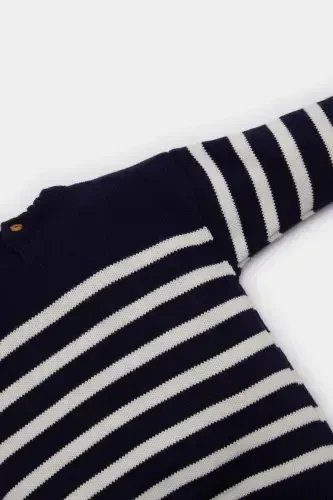 Baby Boy Striped Polo Sweater A388A524AU - DEFACTO (1)