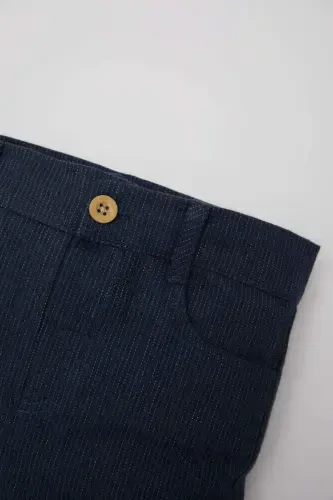 Baby Boy Striped Straight Leg Gabardine Trousers B9254a524sp - DEFACTO (1)