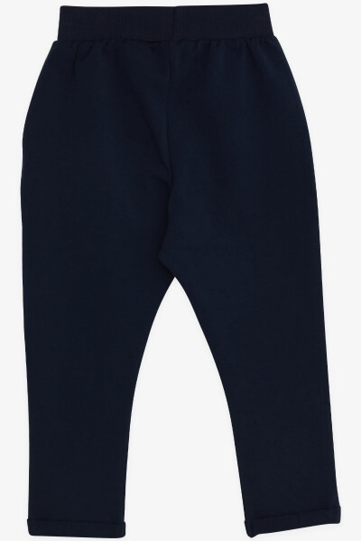 Baby Boy Sweatpants with Armholes, Basic 9 Months-3 Years, Navy Blue - 5