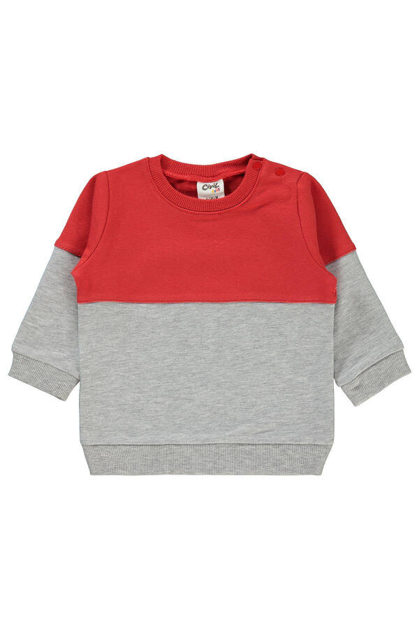 Baby Boy Sweatshirt 6-18 Months Heather Grey - 3