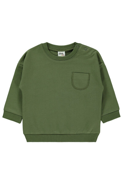 Baby Boy Sweatshirt 6-18 Months (Khaki) - 3