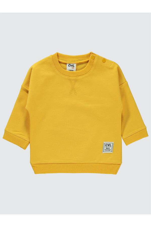 Baby Boy Sweatshirt (6-18 Months, Yellow) - 1