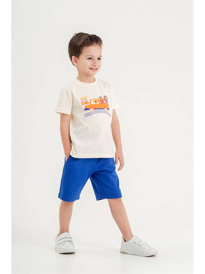 Baby Boy T-Shirt and Shorts Set with Crew Neck - 6
