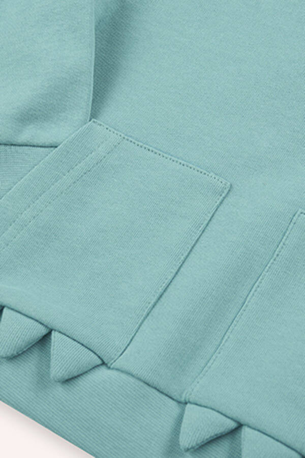 Baby Boy Two Pocket Mint Sweatshirt - 3