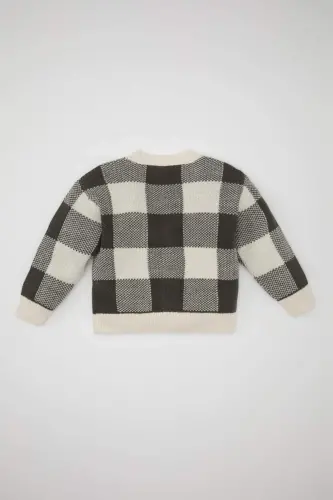 Baby Boy V-Neck Checkered Cardigan A3836A524AU - 5