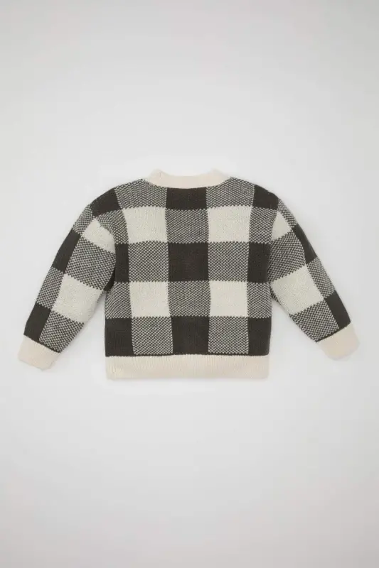 Baby Boy V-Neck Checkered Cardigan A3836A524AU - 5