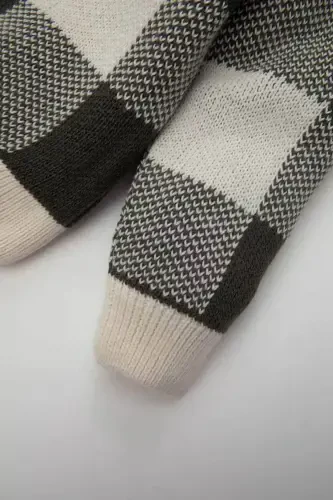 Baby Boy V-Neck Plaid Cardigan A3836A524AU - 3