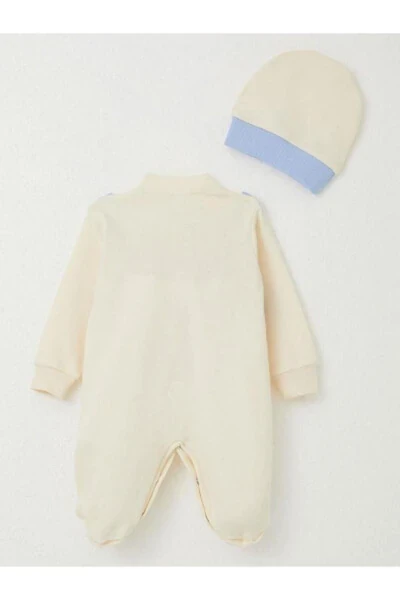 Baby Boy Vest Bow Tie Footed Romper - 5