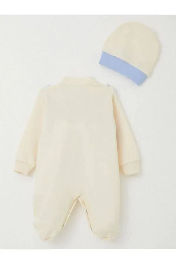 Baby Boy Vest Bow Tie Footed Romper - 5