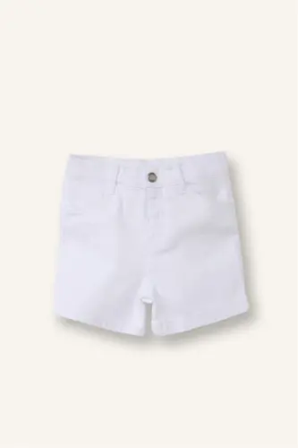 Baby Boy White Jean Shorts - DEFACTO (1)