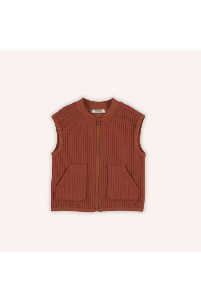 Baby boy zippered brick vest - 4