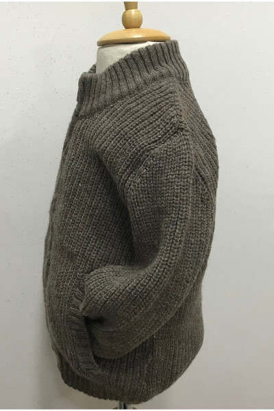 Baby Boy Zippered Knit Cardigan - ÇIKOBY (1)