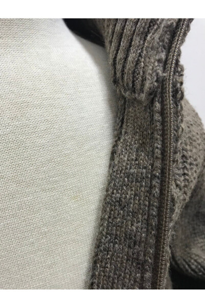 Baby Boy Zippered Knit Cardigan - 3